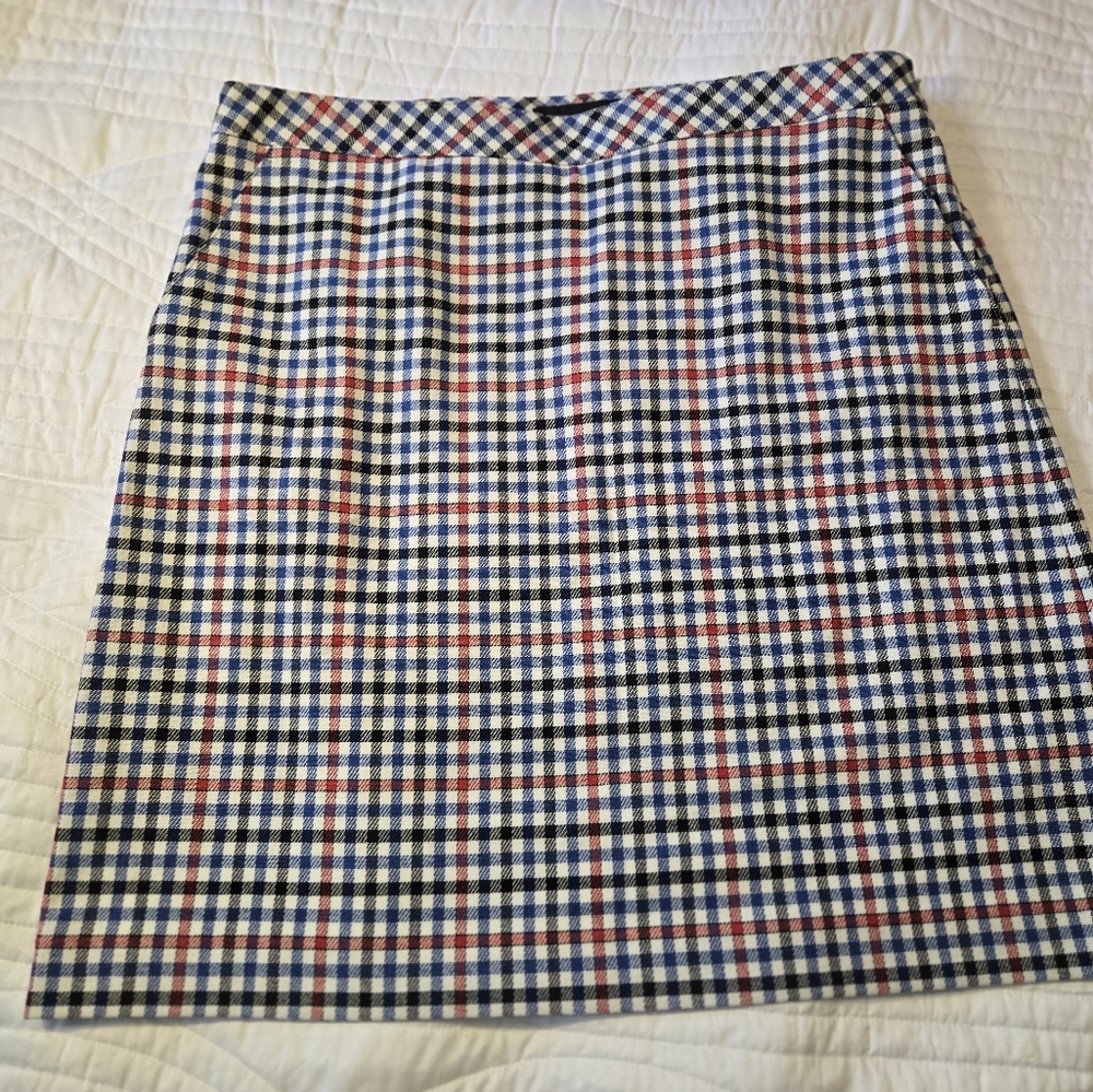 Talbots Plaid Pencil Fully Lined Skirt. Women's Size 14 - Picture 2 of 6